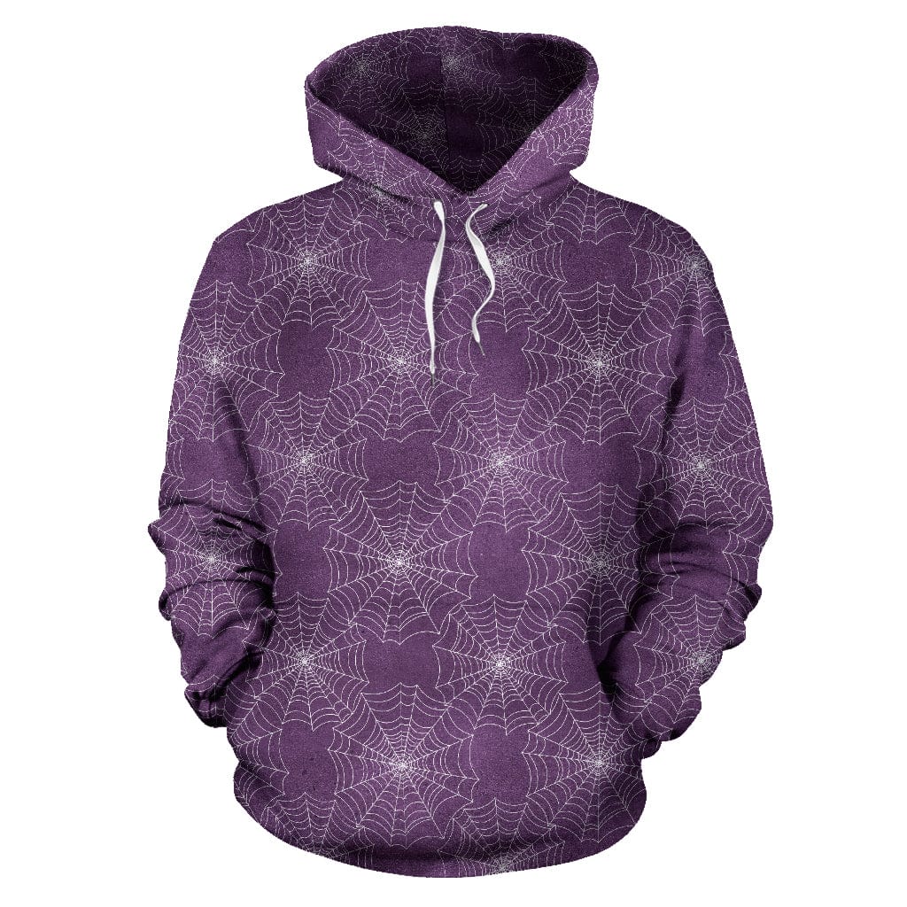Hoodie Purple Spider Web at GiddyGoatStore