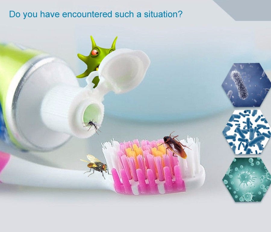 UV Light Toothbrush Holder and Toothpaste Dispenser