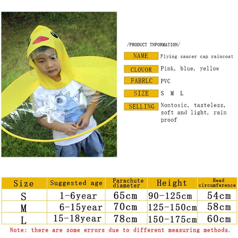Hands-free Kids Umbrella Raincoat