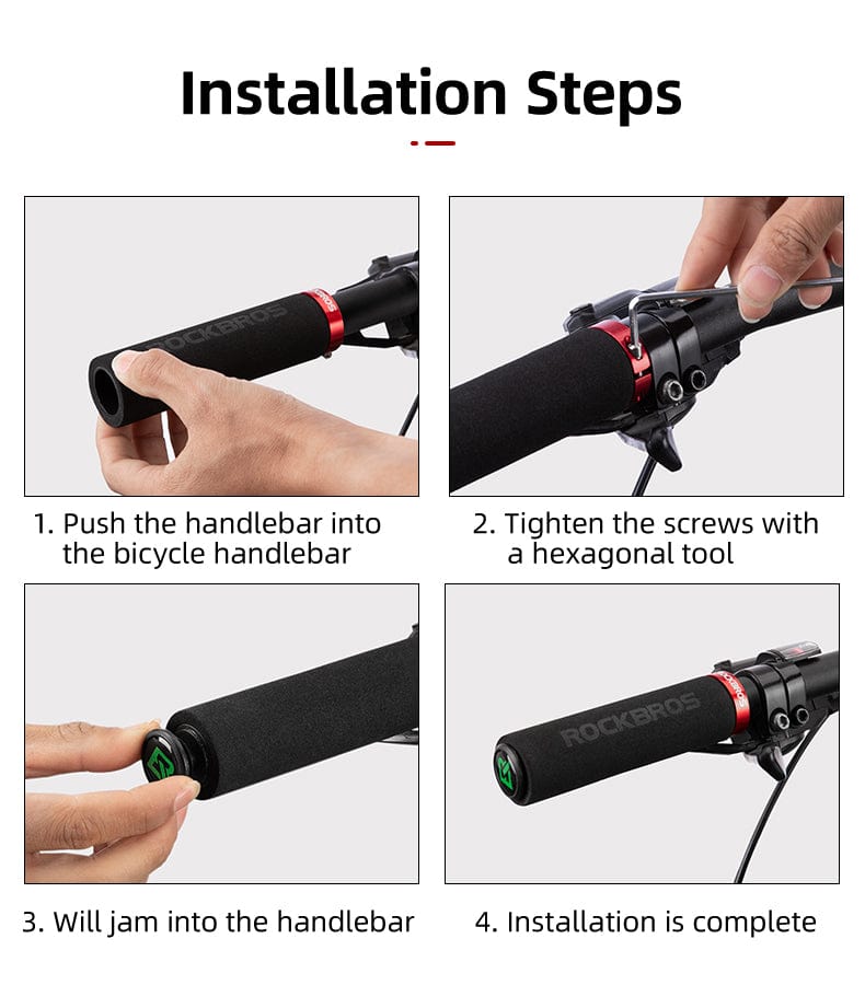 Shock-Absorbing Silicone Bike Grips