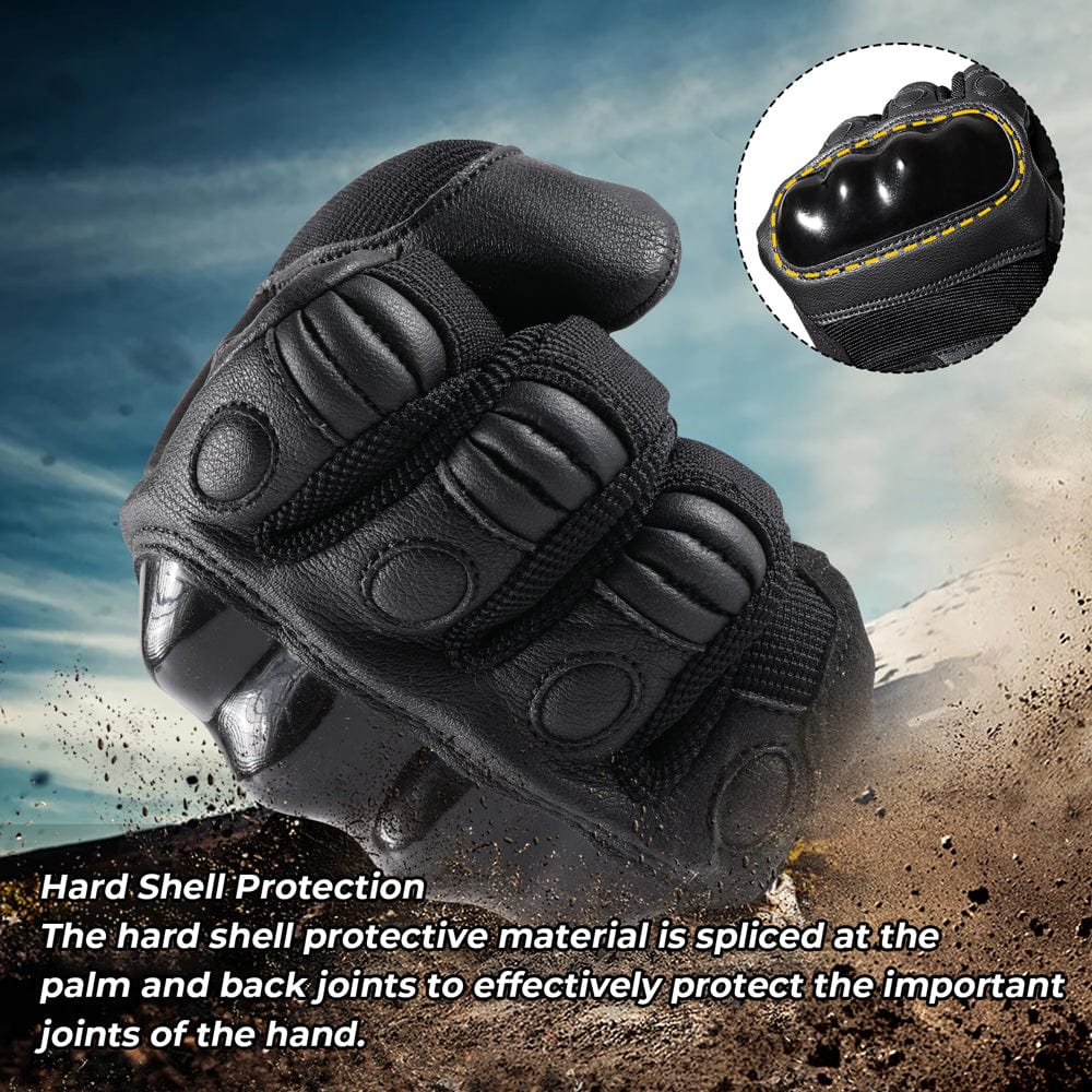 Touch Screen PU Leather Gloves