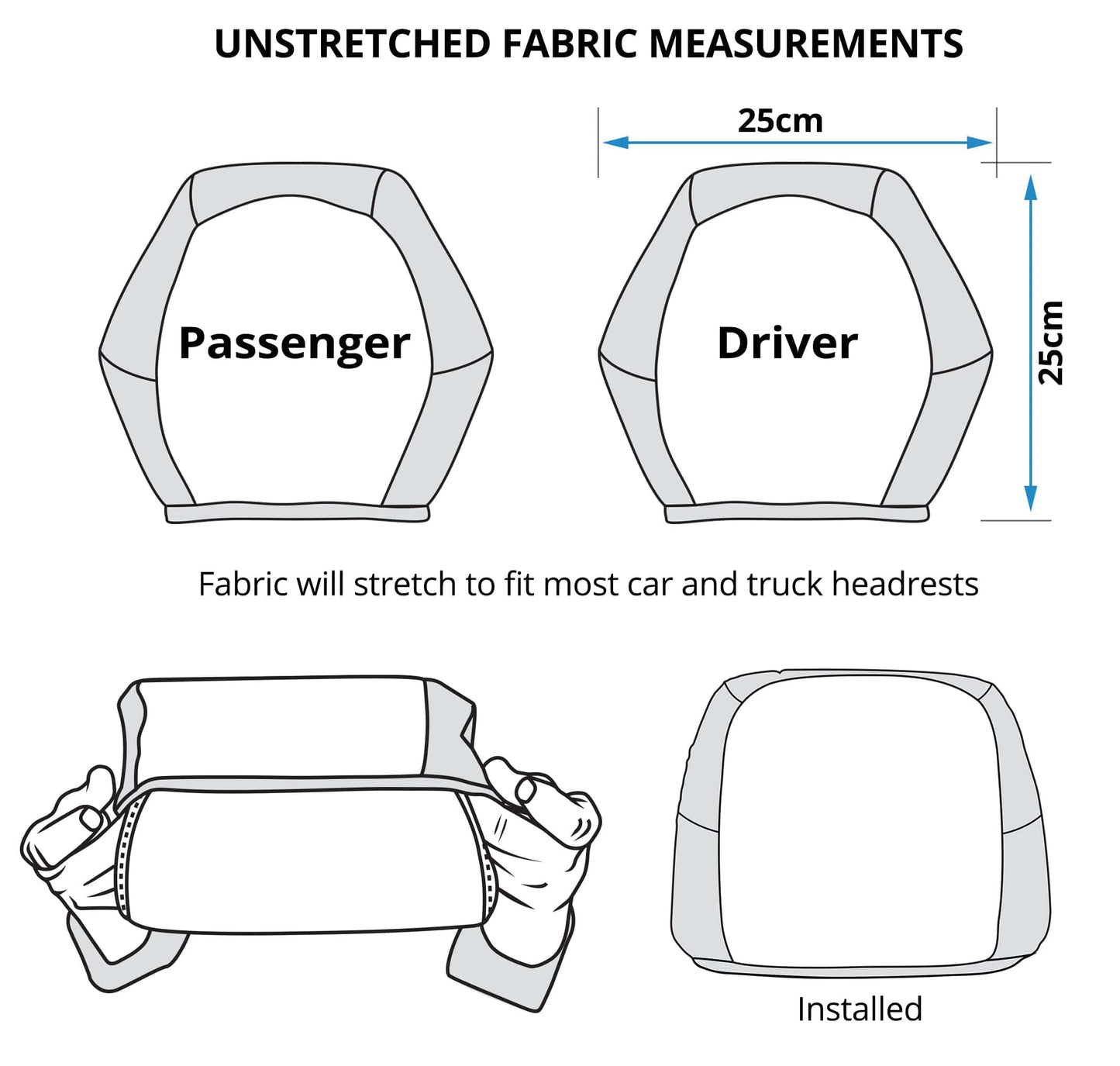 Headrest Covers - Hay Bales