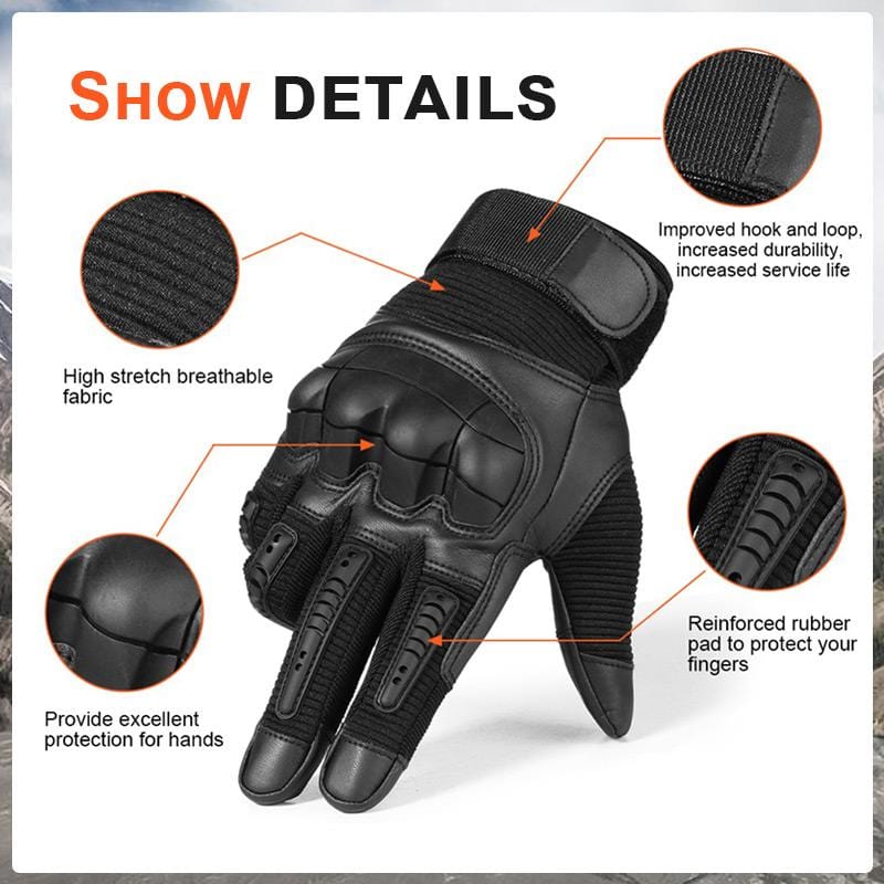 Touch Screen PU Leather Gloves