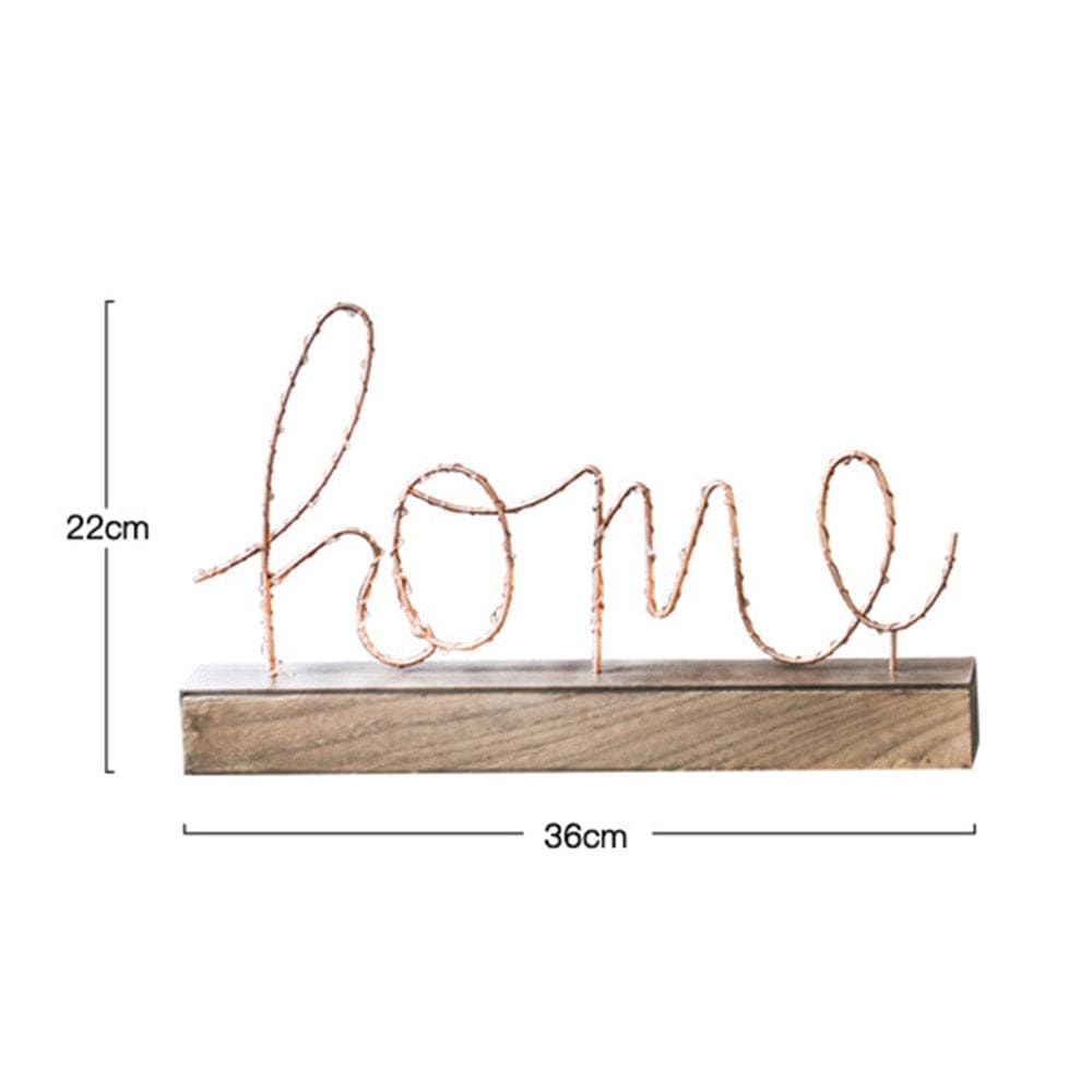 LED Love and Home Table Lamp