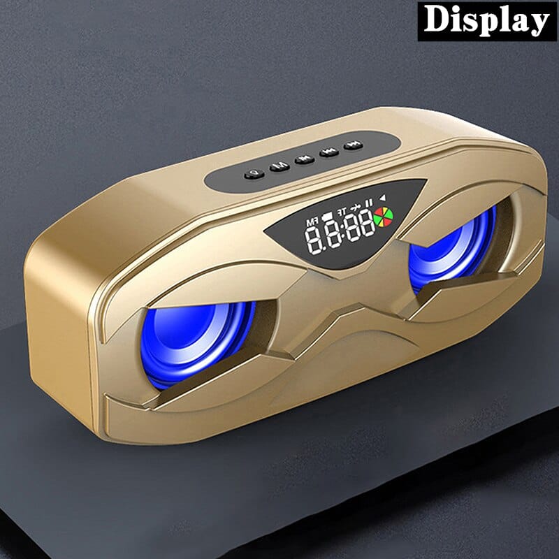 Bluetooth Speaker LED Wireless FM Radio Alarm Clock