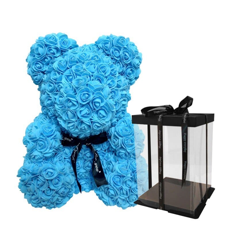 Luxury Faux Rose Teddy Bear