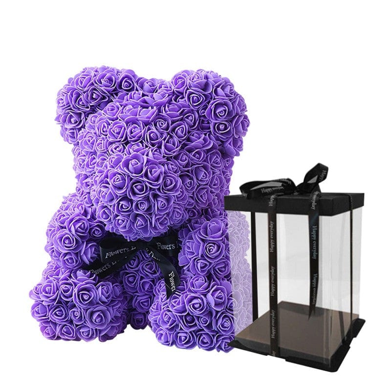 Luxury Faux Rose Teddy Bear