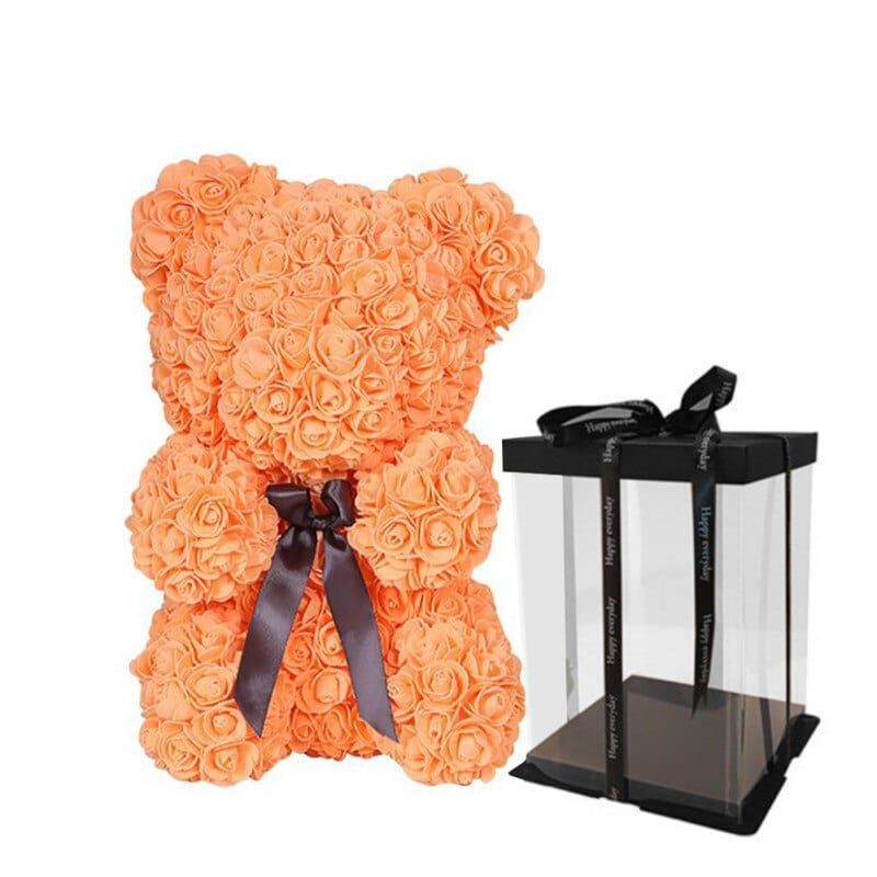 Luxury Faux Rose Teddy Bear