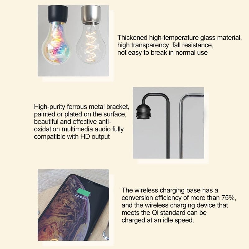 Magnetic Levitation Lamp and Wireless Phone Charger