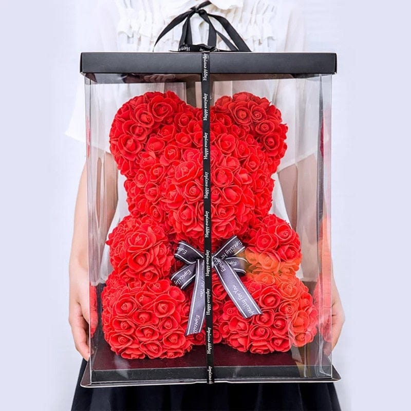 Luxury Faux Rose Teddy Bear