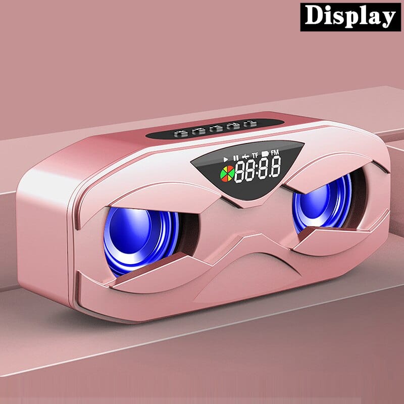 Bluetooth Speaker LED Wireless FM Radio Alarm Clock