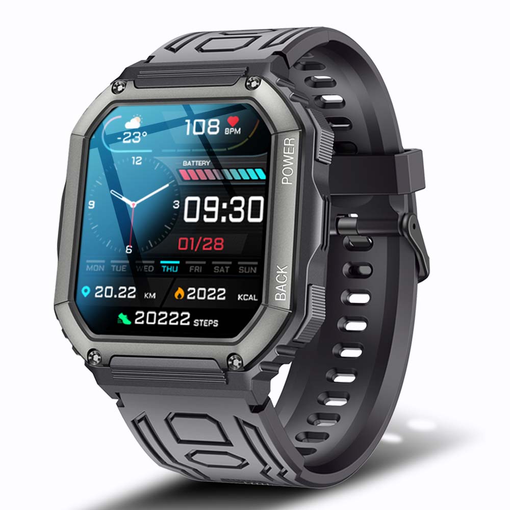 SENBONO Men's Smart Bluetooth Fitness Watch for IOS & Android