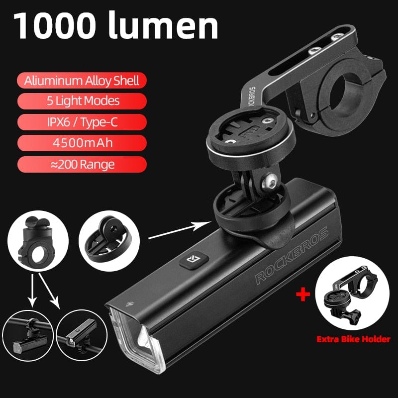1000 Lumen LED Bike Light