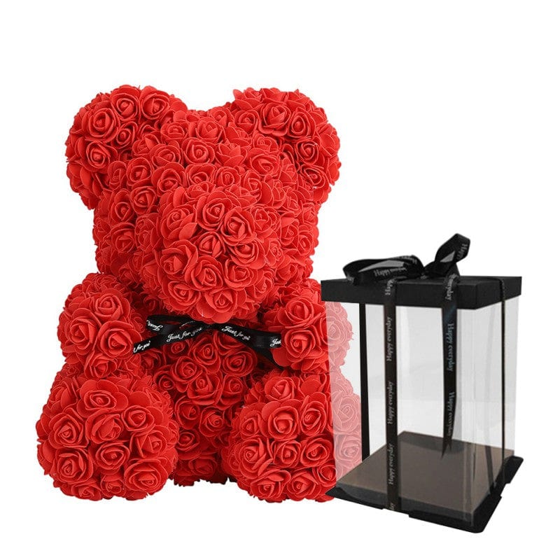 Luxury Faux Rose Teddy Bear