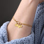 Infinity Bracelet With Initial Charms - GiddyGoatStore