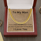 "To My Man" Cuban Link Chain - GiddyGoatStore