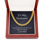To My Husband Cuban Link Chain - GiddyGoatStore