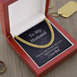 To My Husband Cuban Link Chain - GiddyGoatStore