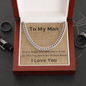 "To My Man" Cuban Link Chain - GiddyGoatStore