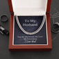 To My Husband Cuban Link Chain - GiddyGoatStore