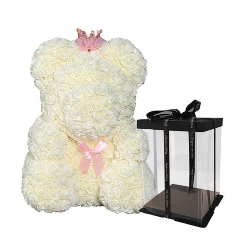 Luxury Faux Rose Teddy Bear