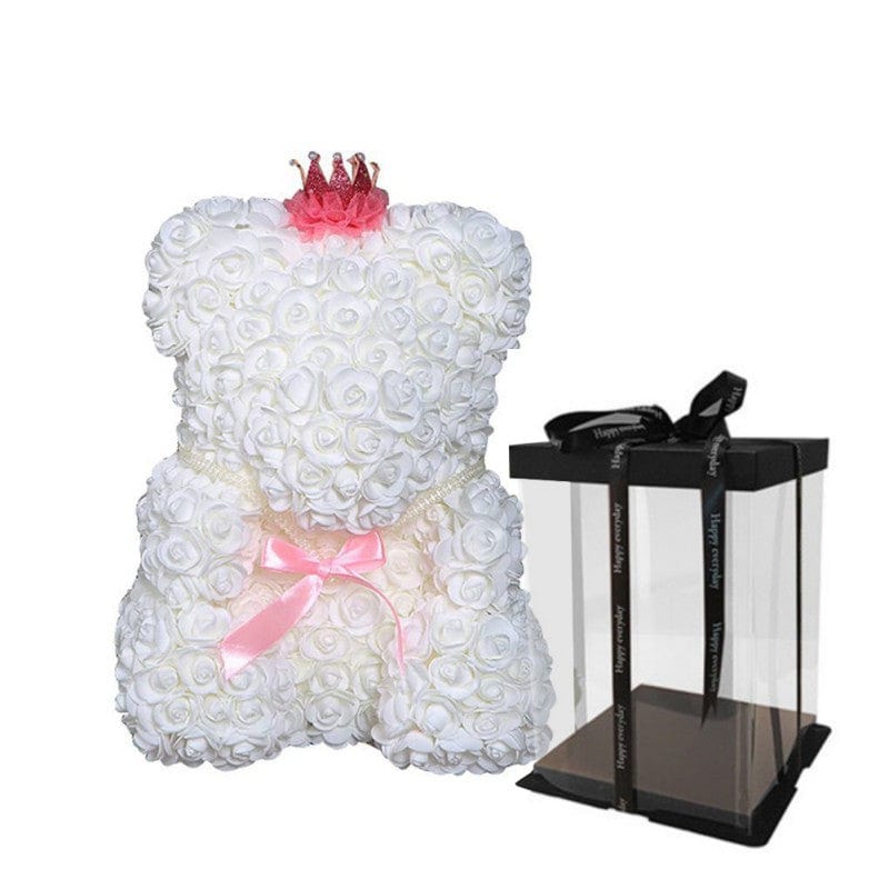 Luxury Faux Rose Teddy Bear
