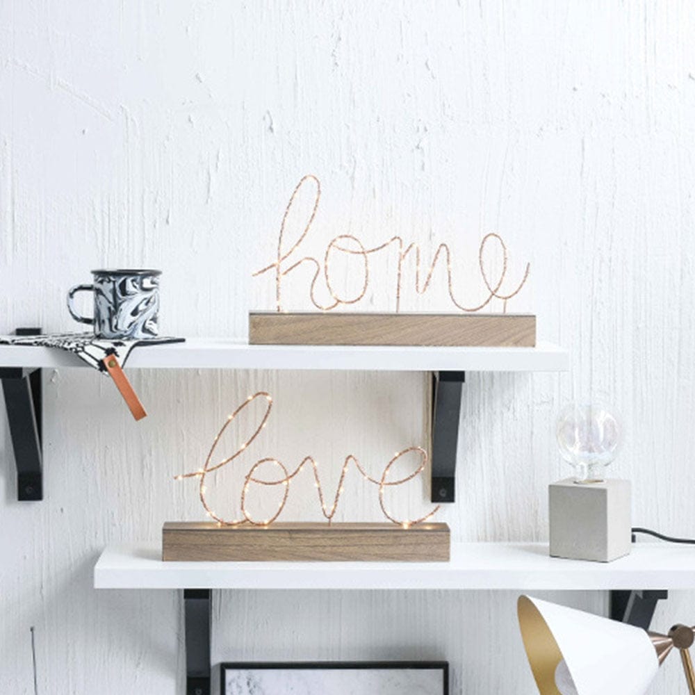 LED Love and Home Table Lamp