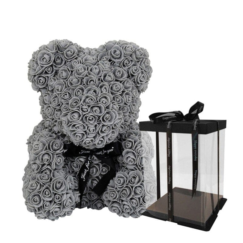 Luxury Faux Rose Teddy Bear