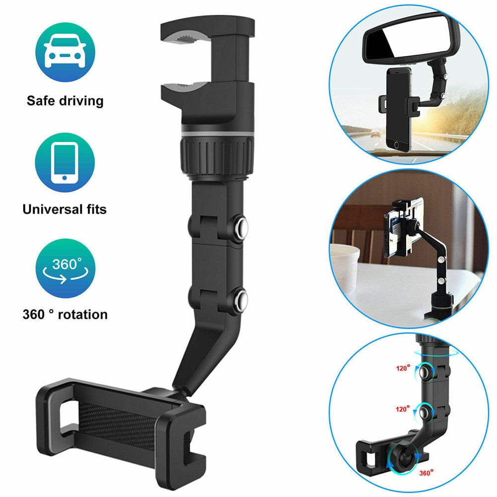 Rearview Mirror Phone Holder