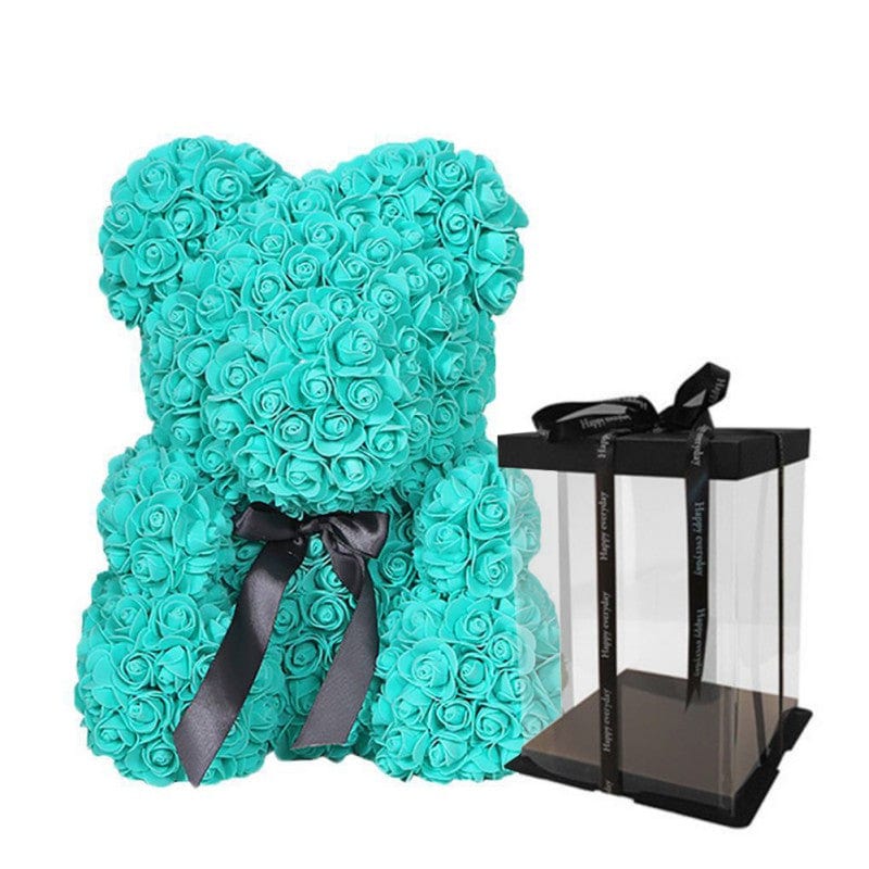 Luxury Faux Rose Teddy Bear