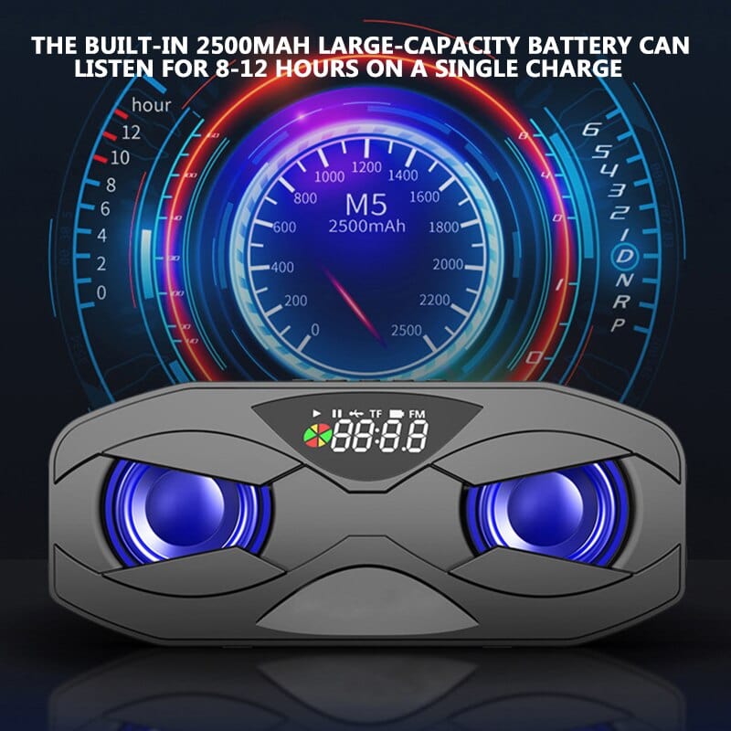 Bluetooth Speaker LED Wireless FM Radio Alarm Clock