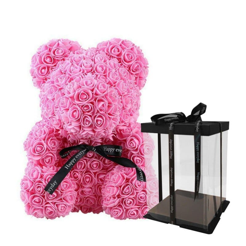 Luxury Faux Rose Teddy Bear