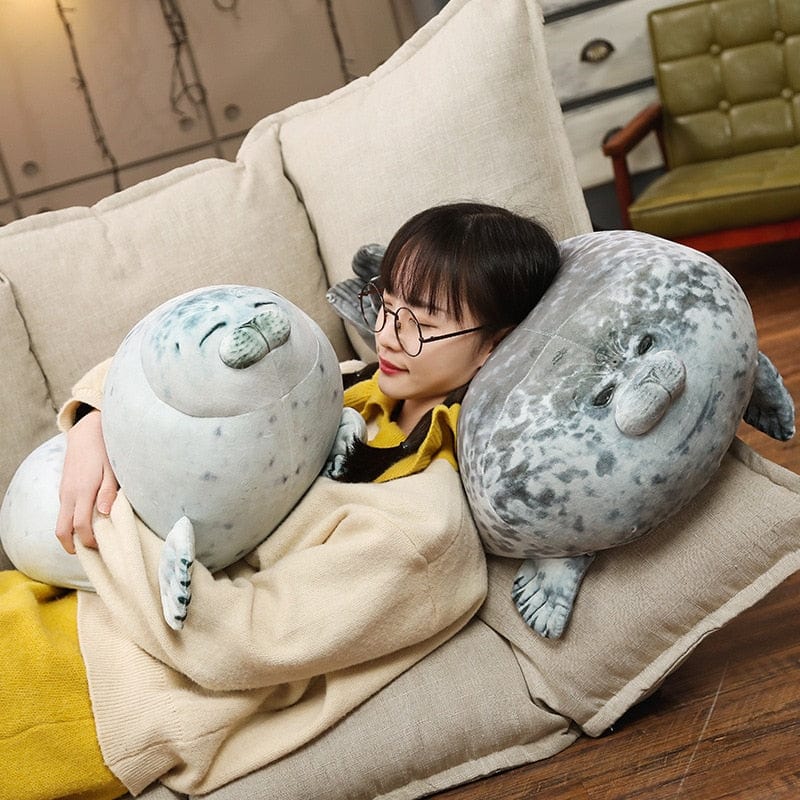 Cuddly Seal Shaped Throw Pillows