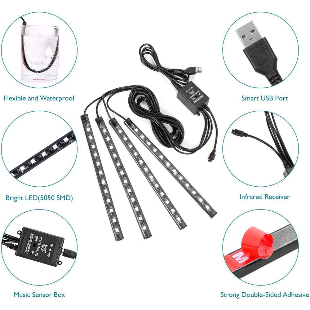 Car Interior Ambient Light Neon LED Strip