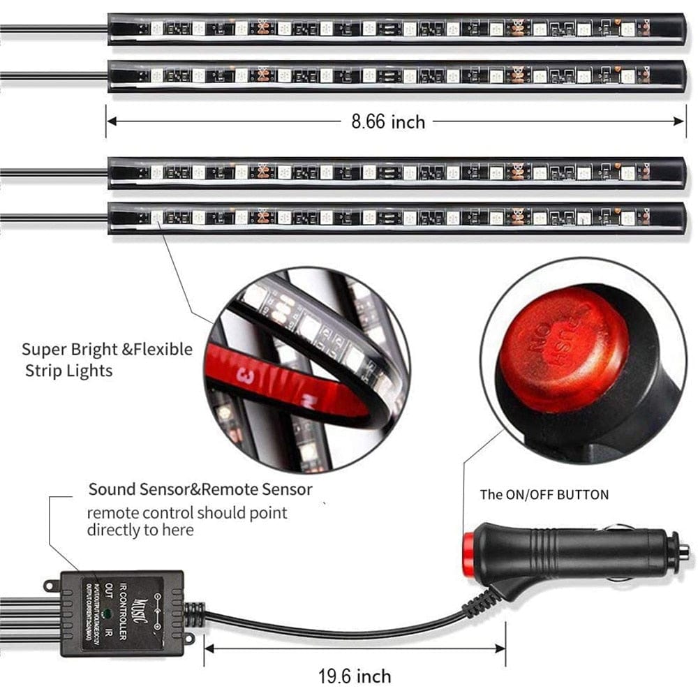 Car Interior Ambient Light Neon LED Strip