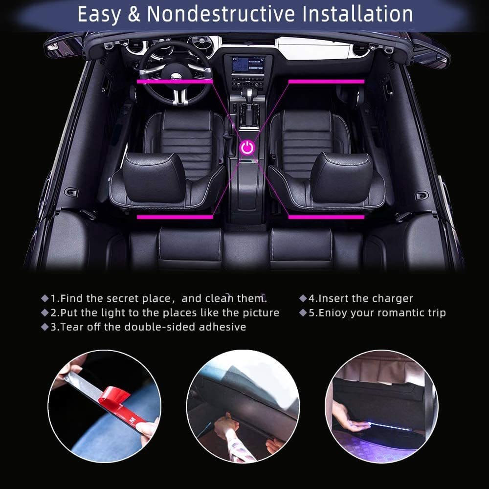 Car Interior Ambient Light Neon LED Strip
