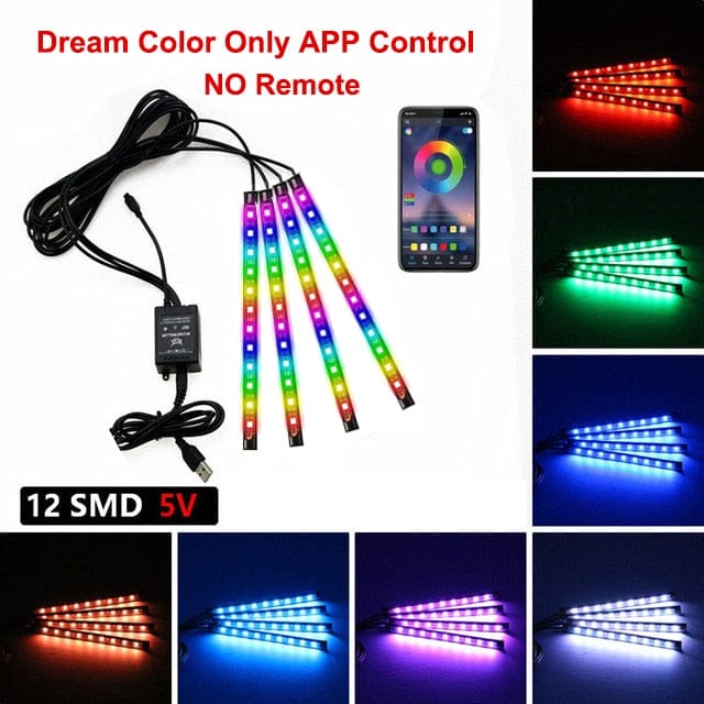Car Interior Ambient Light Neon LED Strip