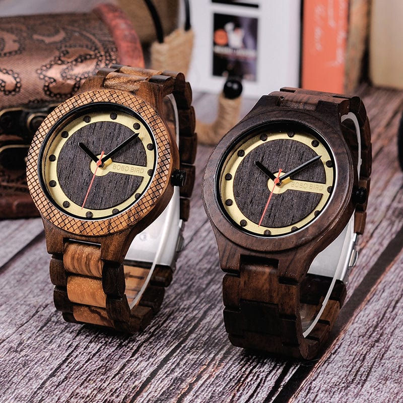 Men's Watch - BOBO BIRD V-Q09 Bamboo Wood Quartz Watches