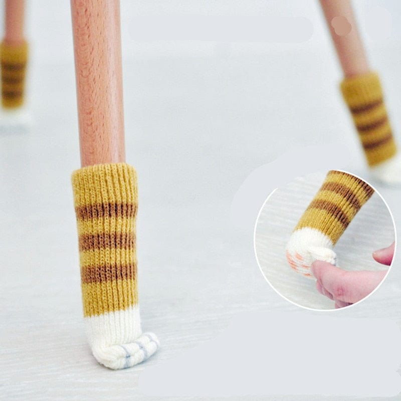 Cat Paw Chair Leg Socks - 4pcs