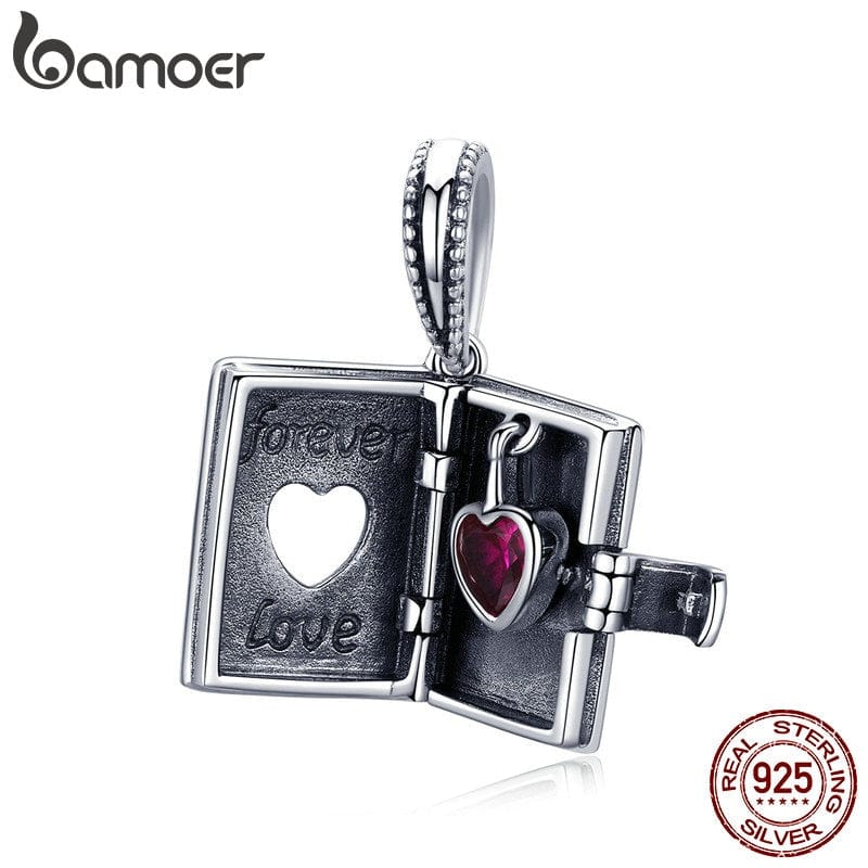 925 Sterling Silver Forever Love Box Necklace