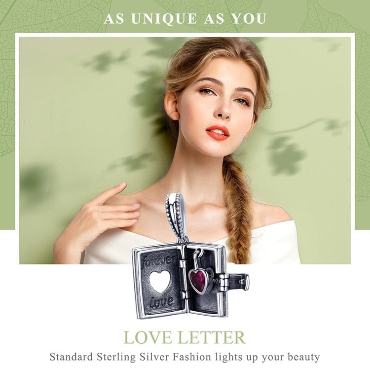 925 Sterling Silver Forever Love Box Necklace