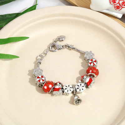 Christmas Bracelet - Beaded Xmas Bracelet