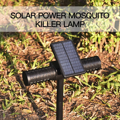 Outdoor Waterproof Solar Mosquito Killer Bug Zapper Lamp