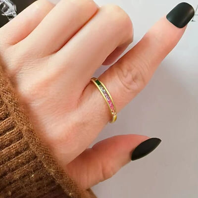 Ring - Women's Colorful Zircon Ring