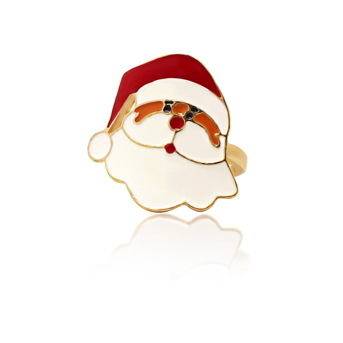 Cute Multi Style Christmas Cartoon Rings