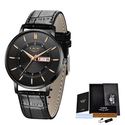 Men's Watch - Lige Liger Quartz Calendar Watch - GiddyGoatStore
