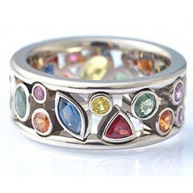 Ring - Women's CZ Diamond Multi-Color Ring