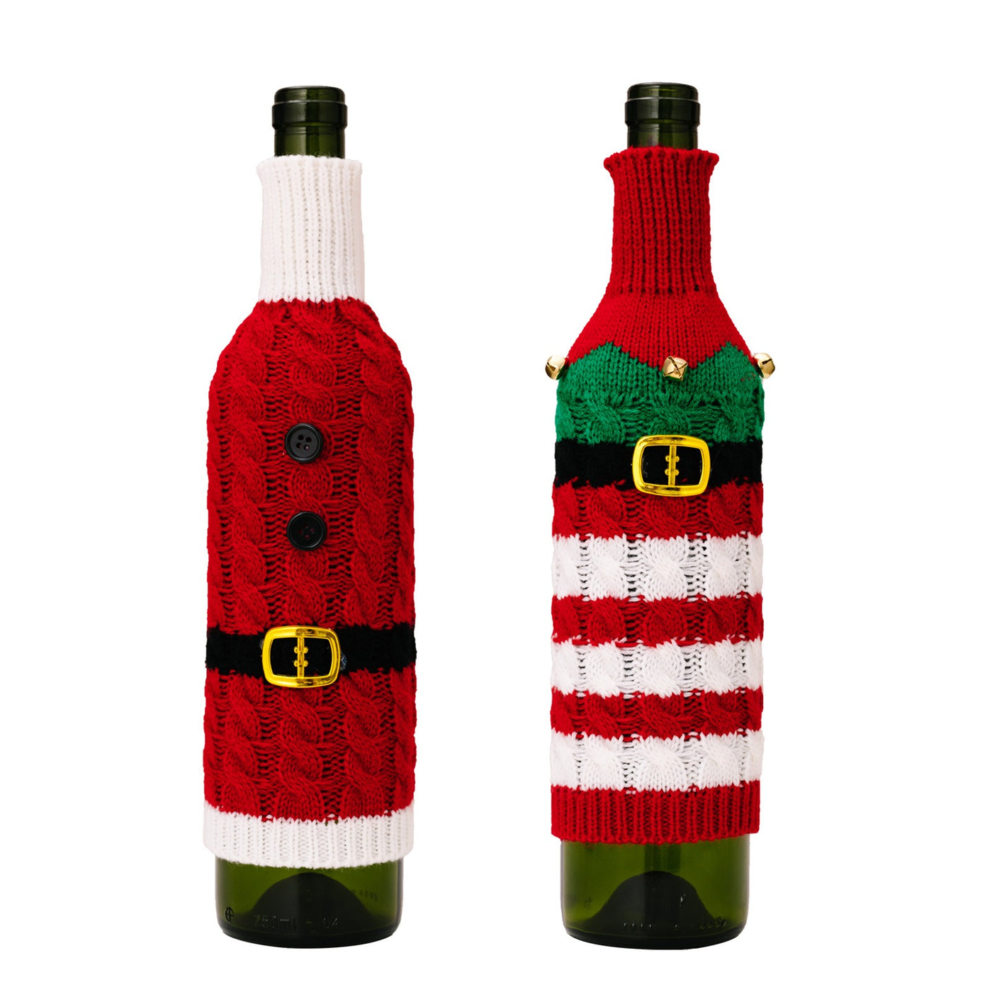 Christmas Knitted  Cozy Wine Bottle Set  Wine Bottle  Set