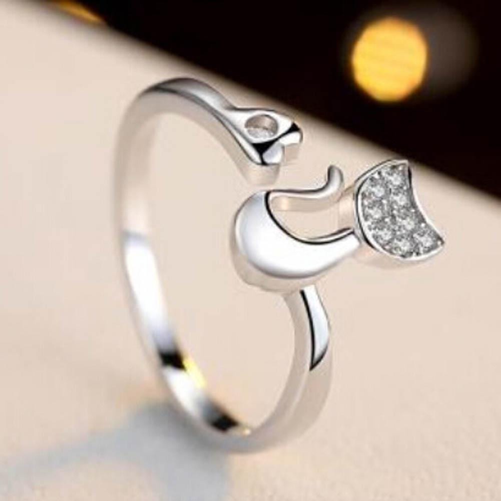 Ring - Women's Lovely Cat Heart Ring