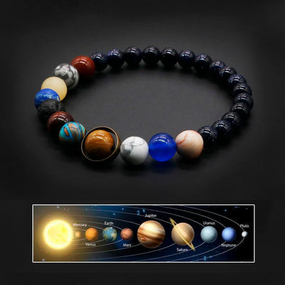 Bracelet - Unisex Eight Planets Solar System Bracelet
